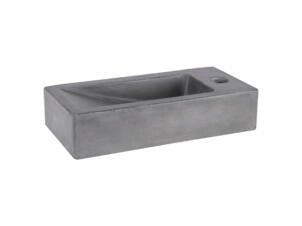 Differnz Doni handenwasser 30x16 cm donkergrijs beton