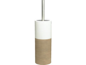 Sealskin Doppio WC-borstel met houder vrijstaand porselein zand