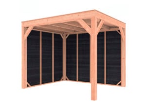 Outdoor Life Products Douglas abri en bois 305x255x250 cm noir