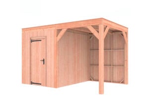 Outdoor Life Products Douglas houten tuinhuis 205x255x245 cm + extensie 190cm