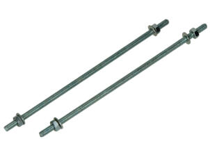 Mack Draadeind met moer M6 200mm verzinkt 2 stuks