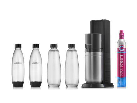 SodaStream Duo bruiswatertoestel zwart + 4 flessen