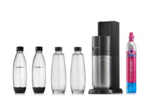 SodaStream Duo machine eau gazeuse noir + 4 bouteilles