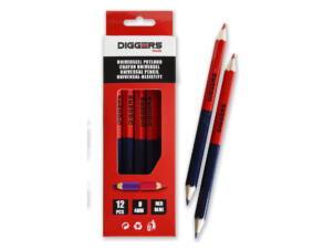 Diggers Duo potlood 17,6cm 12 stuks
