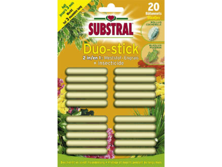 Substral Duo-stick engrais + insecticide 20 pièces 1