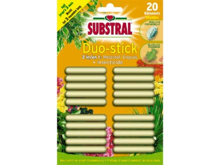Substral Duo-stick meststof + insecticide 20 stuks 1