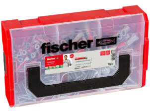 Fischer DuoPower FixTainer pluggenset + vijzen 210-delig