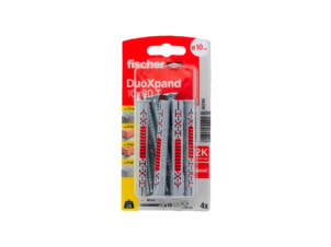Fischer DuoXpand T constructieplug 10x80 mm met vijs 4 stuks