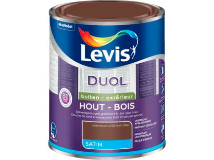 Levis Duol laque bois satin 0,75l brun noix 1