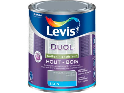 Levis Duol laque bois satin 0,75l gris argent 1