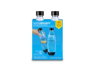 SodaStream Duopack herbruikbare fles 1l voor bruiswatertoestel zwart 2 stuks