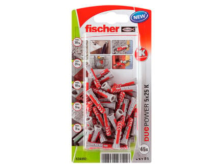Fischer Duopower pluggen 5x25 mm 45 stuks 1