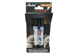 Markal Dura-Ink 60 marqueur permanent 3mm noir 2 pièces