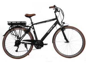 Minerva E-city Estrel Comfort elektrische herenfiets middenmotor zwart