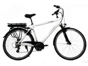 Evobike E-city elektrische herenfiets middenmotor wit