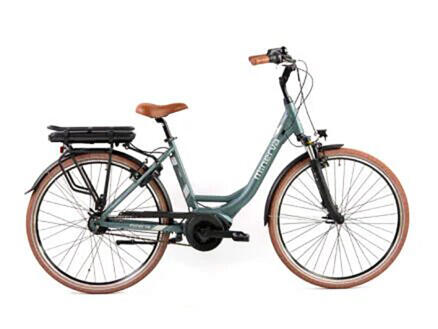 Minerva E-power elektrische damesfiets middenmotor groen