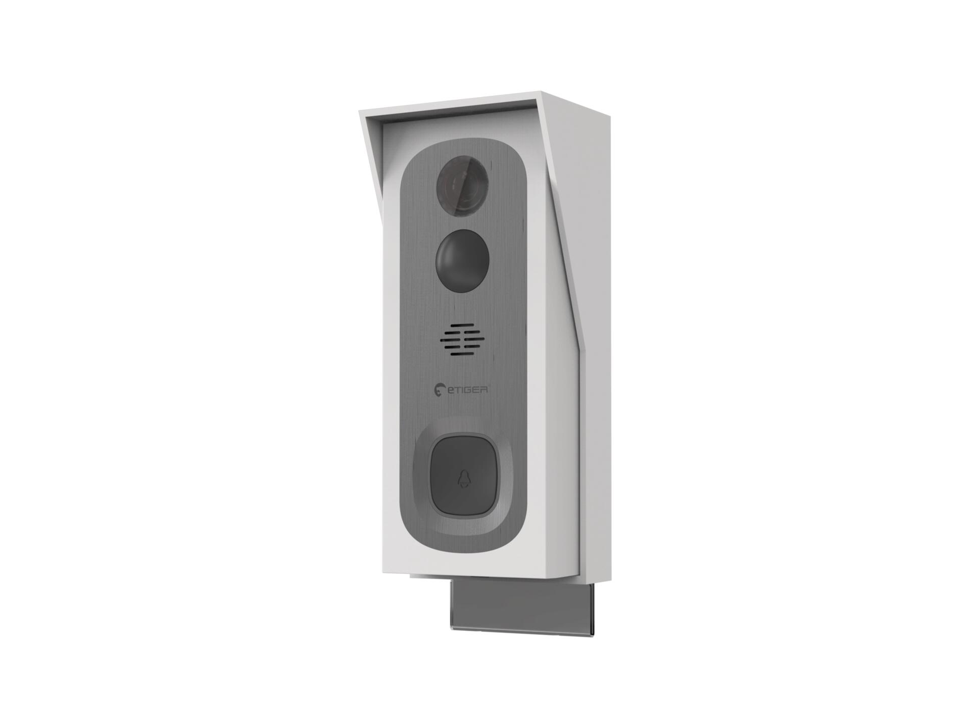 eTiger ES-VD01A sonnette de porte sans fil connectée wifi/vidéo blanc