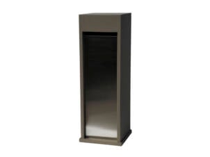 De Witte EX301 brievenbus blauwe hardsteen taupe/inox