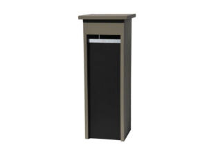 De Witte EX316 brievenbus blauwe hardsteen taupe/zwart