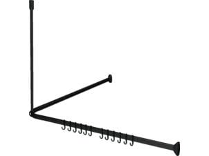 Sealskin Easy Roll barre rideau de douche set 90x90x90 cm noir