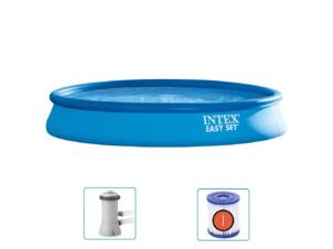 Intex Easy Set piscine avec système de filtration 457x84 cm