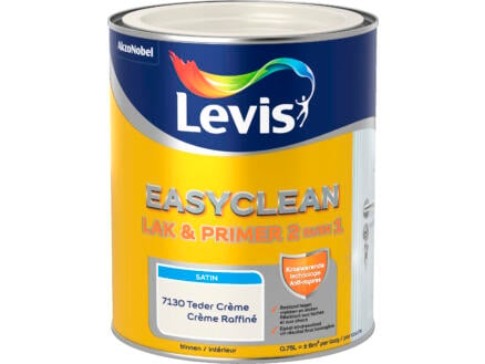 Levis EasyClean 2-en-1 laque & primer satin 0,75l crème raffiné 1