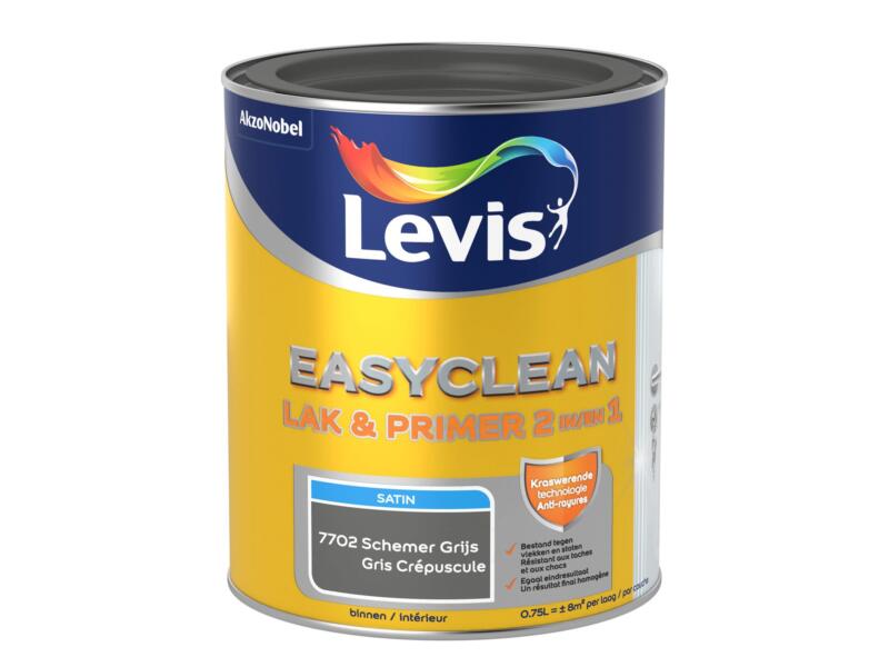 Levis EasyClean 2-en-1 laque & primer satin 0,75l gris crépuscule
