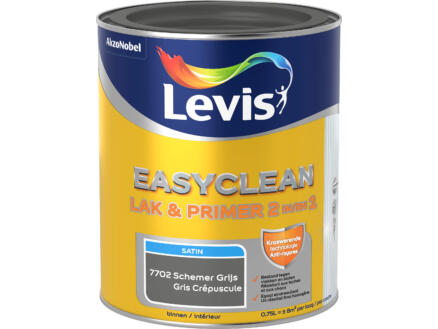Levis EasyClean 2-en-1 laque & primer satin 0,75l gris crépuscule 1