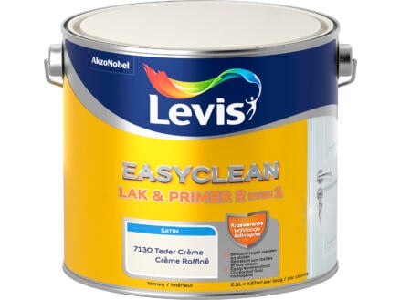 Levis EasyClean 2-en-1 laque & primer satin 2,5l crème raffiné 1