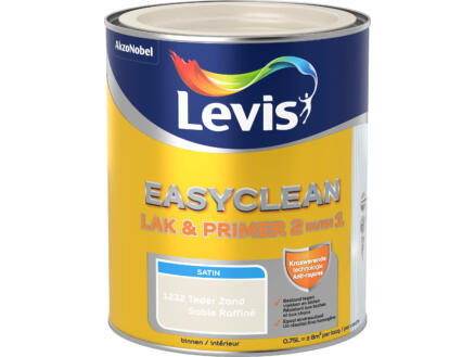 Levis EasyClean 2-in-1 lak en primer satin 0,75l teder zand 1