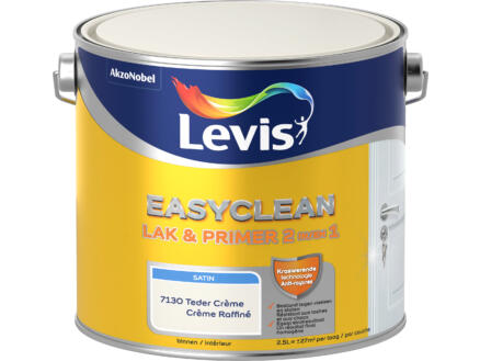 Levis EasyClean 2-in-1 lak en primer satin 2,5l teder crème 1