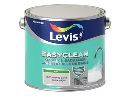 Levis EasyClean keuken- en badkamerverf mat 2,5l luchtig zand
