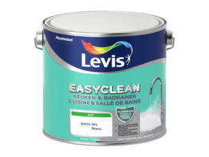 Levis EasyClean keuken- en badkamerverf mat 2,5l wit