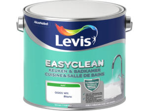 Levis EasyClean keuken- en badkamerverf mat 2,5l wit