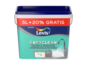 Levis EasyClean keuken- en badkamerverf mat 5+1 l wit