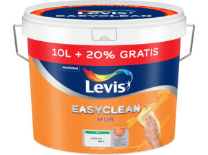 Levis EasyClean muurverf mat 10l + 20% wit