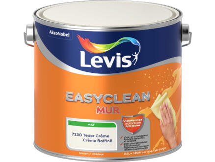 Levis EasyClean peinture murale mat 2,5l crème raffiné 1