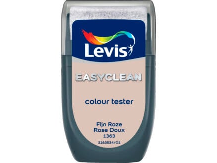 Levis EasyClean tester muurverf extra mat 30ml fijn roze 1
