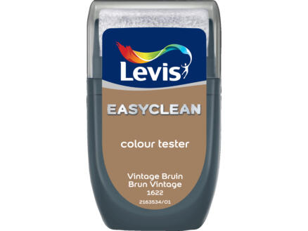 Levis EasyClean tester muurverf extra mat 30ml vintage bruin 1