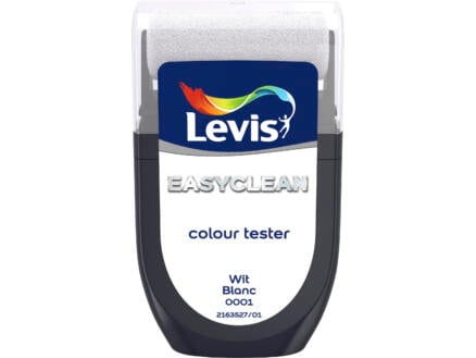 Levis EasyClean tester muurverf extra mat 30ml wit 1
