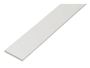 Eco platprofiel 13x3 100cm PVC wit