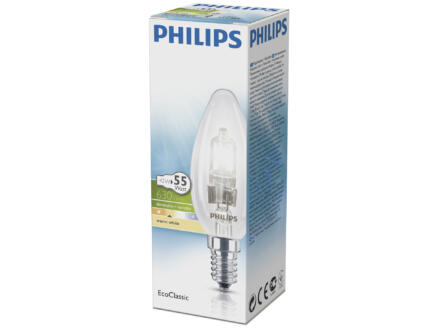Philips EcoClassic ampoule flamme halogène E14 42W 1