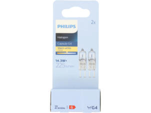 Philips EcoHalo ampoule halogène capsule G4 14,3W dimmable 2 pièces