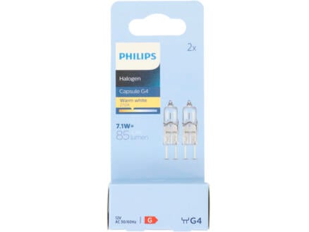 Philips EcoHalo ampoule halogène capsule G4 7,1W dimmable 2 pièces 1