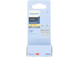 Philips EcoHalo ampoule halogène capsule G4 7,1W dimmable 2 pièces