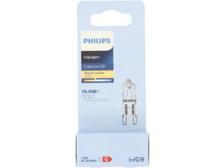 Philips EcoHalo halogeen capsulelamp G9 19W dimbaar 1