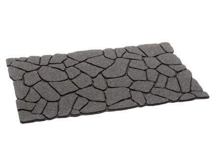 Ecomat zand/rubber steen 46x76 cm antraciet 1