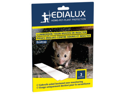 Edialux Ecotrap lijmbord tegen muizen en insecten 3 stuks 1