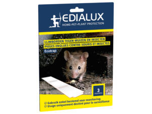 Edialux Ecotrap lijmbord tegen muizen en insecten 3 stuks