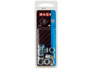 Mack Ecrou de sécurité M8 zingué 12 pièces